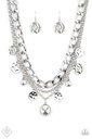 Thick Chain Layered Coins in Silver Jewelry Set - Fashion Fix - Industrial Roar Set