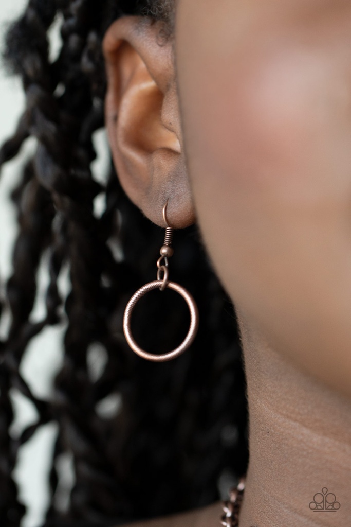 Ringing Relic - Copper Rings Short Necklace