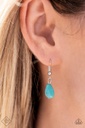 Turquoise Jewelry Set Silver Teardrop  - Fashion Fix - River Treasure