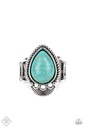 Turquoise Jewelry Set Silver Teardrop  - Fashion Fix - River Treasure