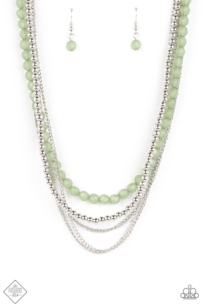 Jewelry Set Green and Silver - Fashion Fix - Boardwalk Style