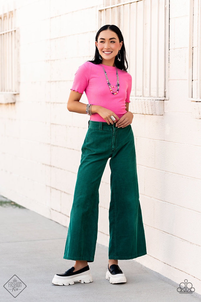 Rainbow Jewelry Set Silver - Fashion Fix - Beaded Layers