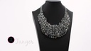 Statement Necklace Beaded Iridescent Crystal Jewelry - The Tanger