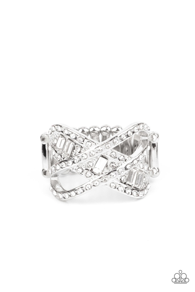 Triple Threat Twinkle - White Ring