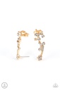 Ear Climber Earrings Gold Star and Crystals  - Astral Anthem