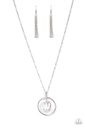 Crystal Pendant Necklace Long Silver Chain - Hands-Down Dazzling