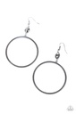 Loop Earrings Silver Dangle and Hematite  - Work That Circuit