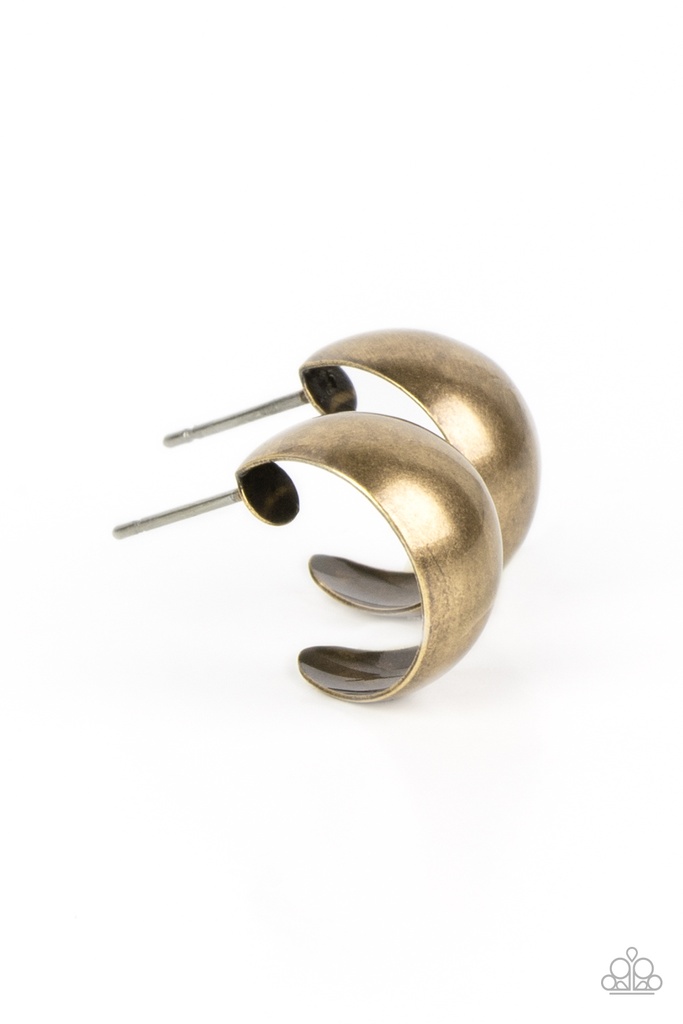 Tiny Hoop Earrings Brass - Burnished Beauty