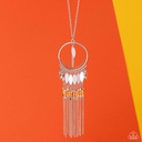 Long Necklace Beaded Pendant Seed Bead Jewelry - Dancing Dreamcatcher