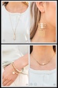 Gold and White Stone Jewelry Set - Fashion Fix - Retro