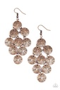 Chandelier Earrings with Copper Discs - How CHIME Flies