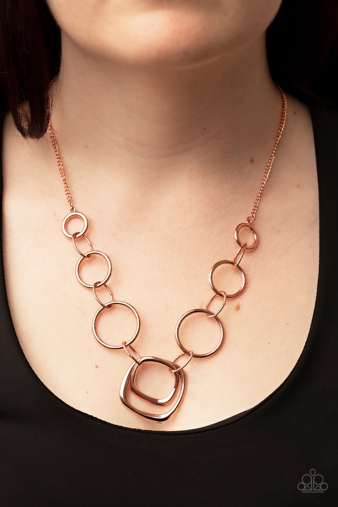 O-Ring Necklace in Copper - Linked Up Luminosity