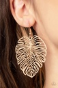 Leaf Earrings in Gold - Palm Palmistry