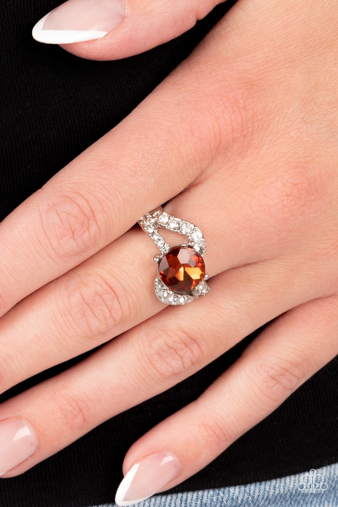 Topaz Ring with Silver Stretch Ring Band - Blockbuster Boom