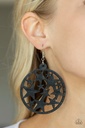 Stars Earrings in Black Wood Jewelry - Cosmic Paradise