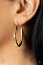 Gold Hoops Open Earrings  - CURVE Your Appetite