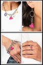 Thick Chain Charm Jewelry Set - Fashion Fix - Heart Charm
