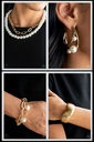 Jewelry Set with Pearls and Thick Gold Chain - Fashion Fix - Nautical Pier