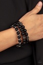 Stretch Bracelet Black Beads and Crystals Set - Poshly Packing