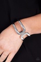 Hinged Bracelet Everyday Jewelry in Silver - Industrial Empress