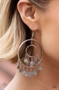 Disc Earrings Hammered Silver Dangle - Caviar Command