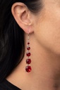 Long Red Earrings Dangle - Red Carpet Charmer