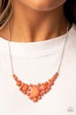 Orange Necklace Teardrop Beads - Bali Ballroom