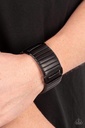 Urban Leather Wrap Black Bracelet - Leather Lumberyard