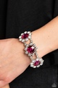 Pink Fancy Stretch Bracelet with Crystals - Pact of Petals