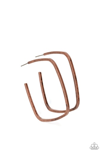 Square Hoop Earrings Copper - Major Flex