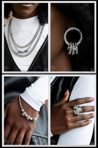 Layered Chains Jewelry Set with Crystals - Fashion Fix - Loyalty