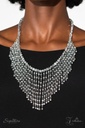 Statement Bib Necklace with Crystal Beads Fringe Jaw-Dropping Zi Necklace - The Stephanie