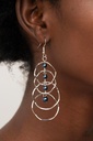 Blue Pearl Dangle Earrings with Silver Loops - Pearl Palooza