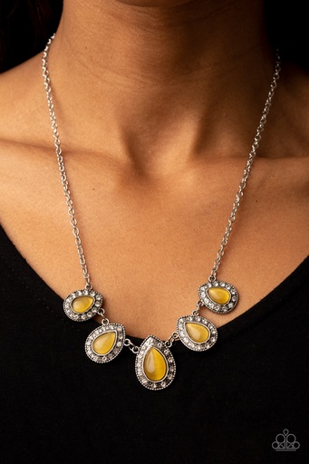 [047] Yellow Moonstone Necklace - Everlasting Enchantment