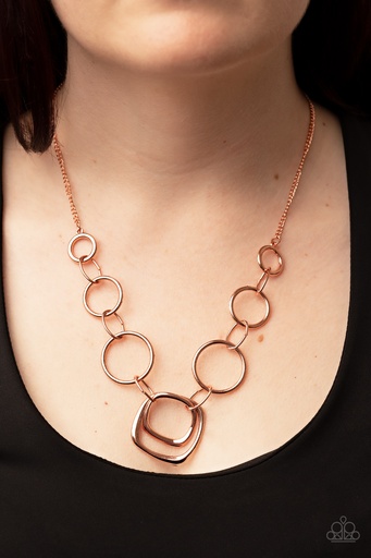 [090] O-Ring Necklace in Copper - Linked Up Luminosity