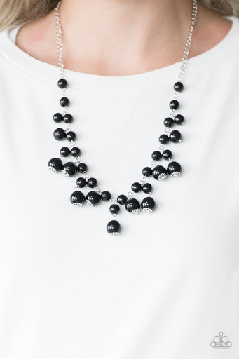 [094] Black Bead Necklace - Soon To Be Mrs.