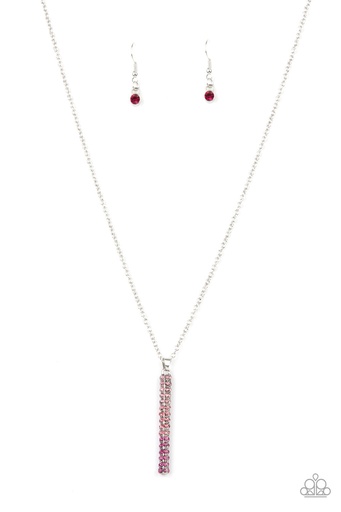 [095] Pink Pendulum Necklace - Tower Of Transcendence